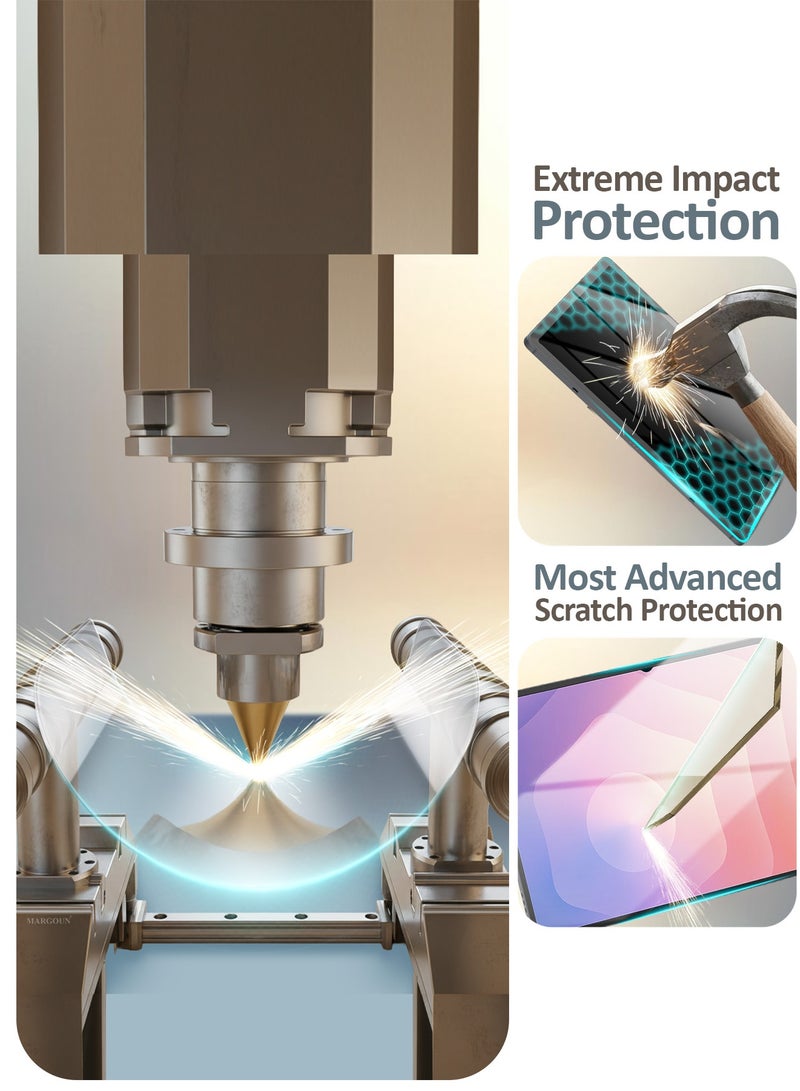 CATANES Screen Protcetor For Samsung Galaxy Tab S11 Ultra , Scratch and Shatter Resistant , Anti Bubble Glass ,Tempered Glass- Clear - Image 3